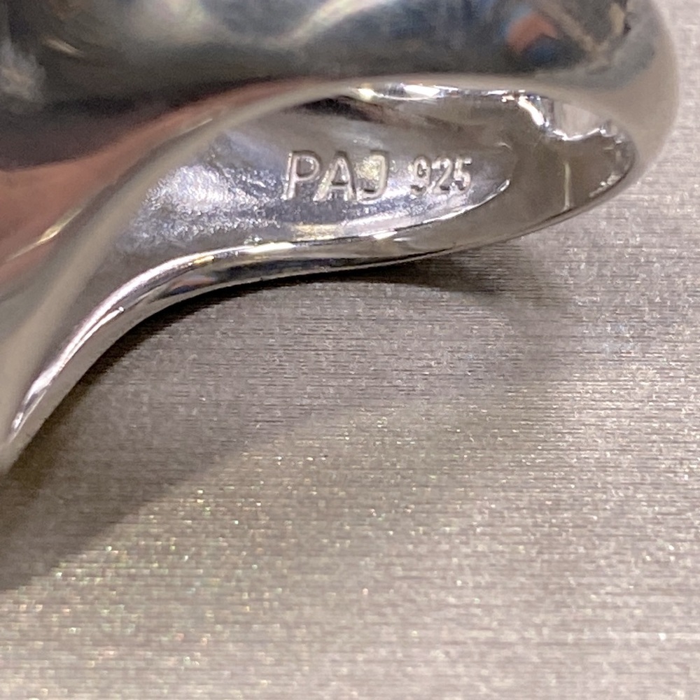 Large Sterling Silver Triangle Ring - image 4